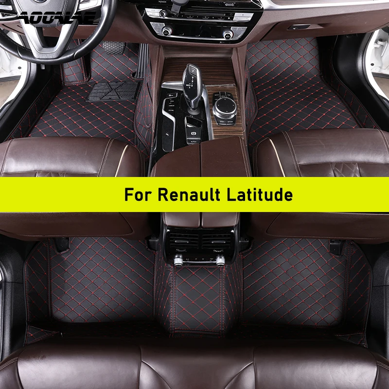 AOOALE Custom Car Floor Mats For Renault Latitude Auto Carpets Foot Coche Accessorie