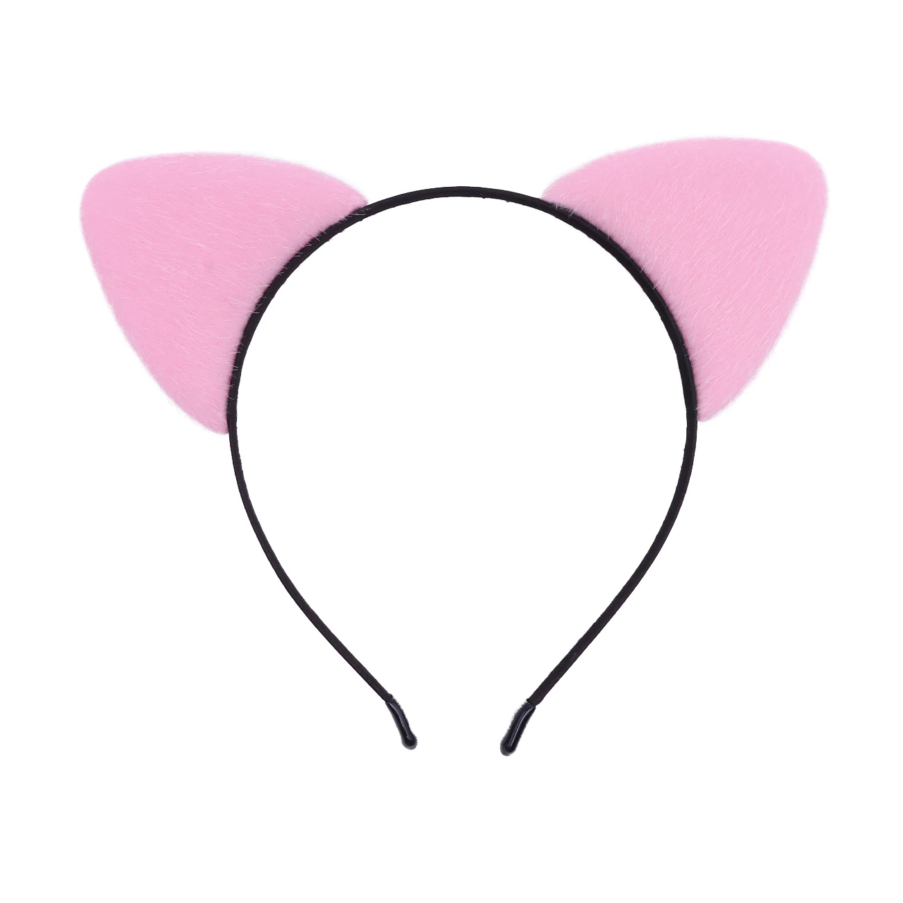 Flauschiges Katzenohren-Stirnband für Frauen, Schwarzes Kätzchenohren-Katzen-Accessoire für Halloween-Katzenfrau-Kostüm – Detail 11