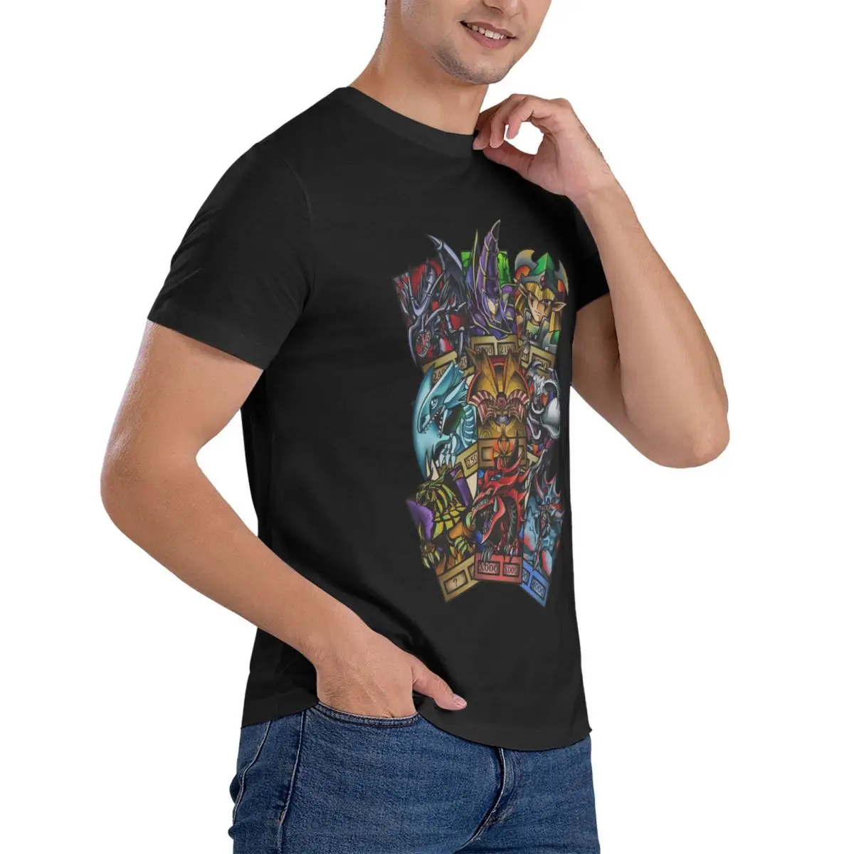 Yugioh Yu-Gi-Oh! Maglietta girocollo da uomo magliette oversize abbigliamento manica t-shirt Idea regalo t-shirt