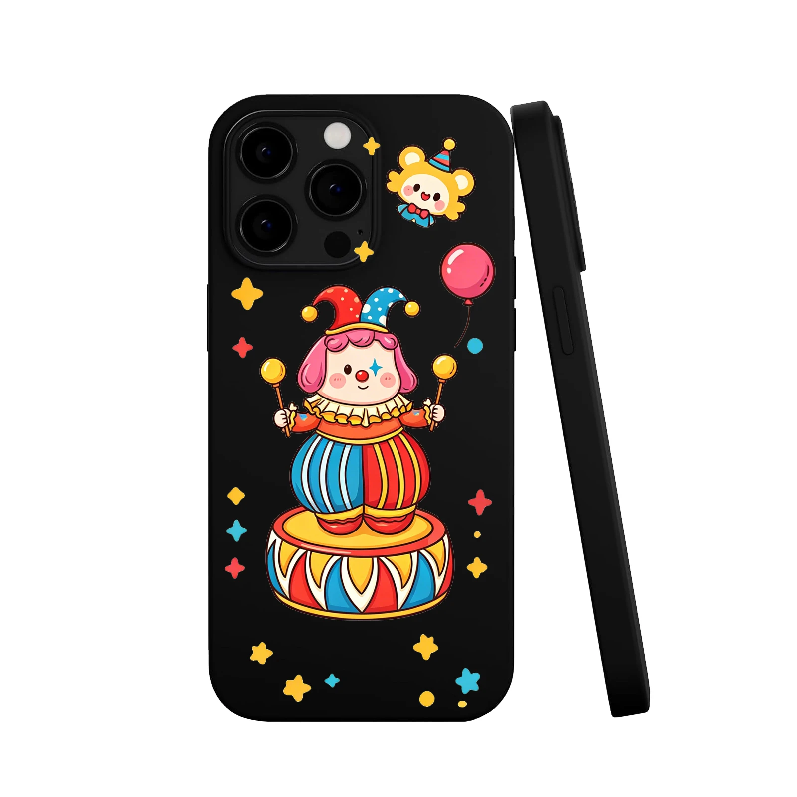 Drama Circus Performance Cute and Simple Black and White for iPhone 15 for iPhone 16 for17 Promax Phone Case