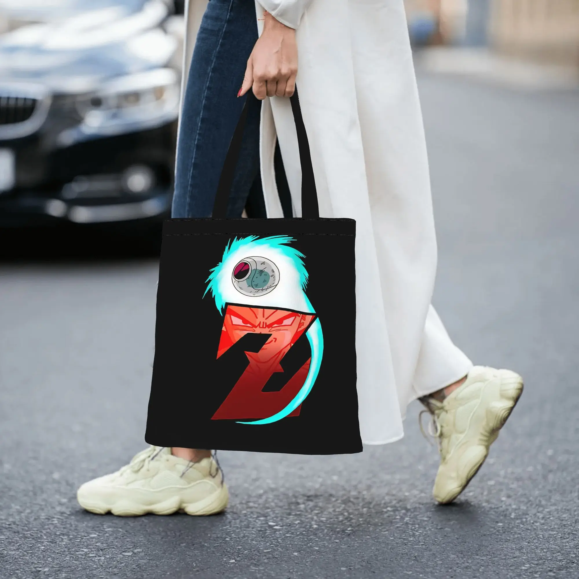 

Bags for woman 2026 Daily commute Large Capacity Vegeta’s Arrival DRAGON BALL Canvas Tote Bag Foldable Chic Pattern Gifts