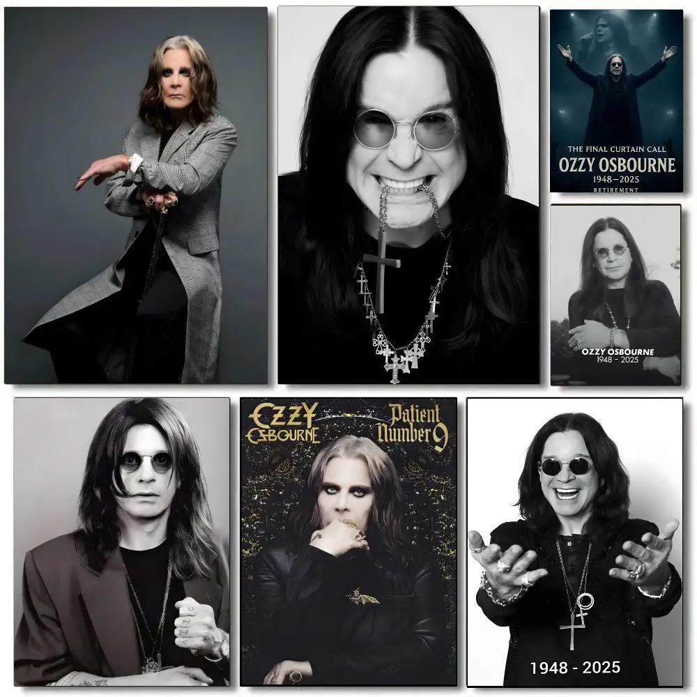 O-Ozzy Osbourne Band Lead Singer Poster Painting Prints Wall Art Picture Film Room Home Bar Cafe Decor Home Mural