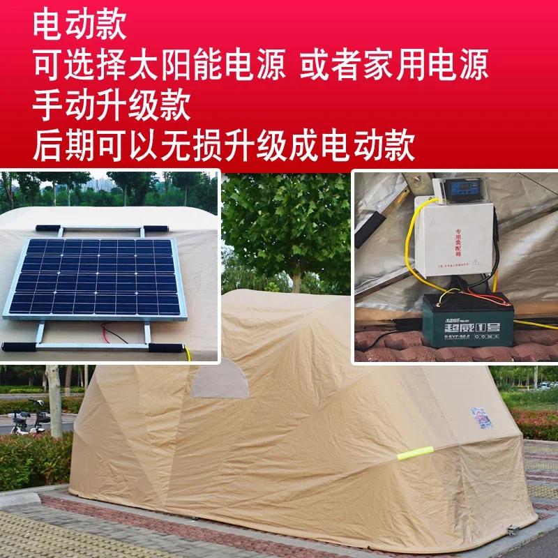 Fully automatic hydraulic folding carport home sunscreen canopy outdoor mobile telescopic garage electric shade parking shed