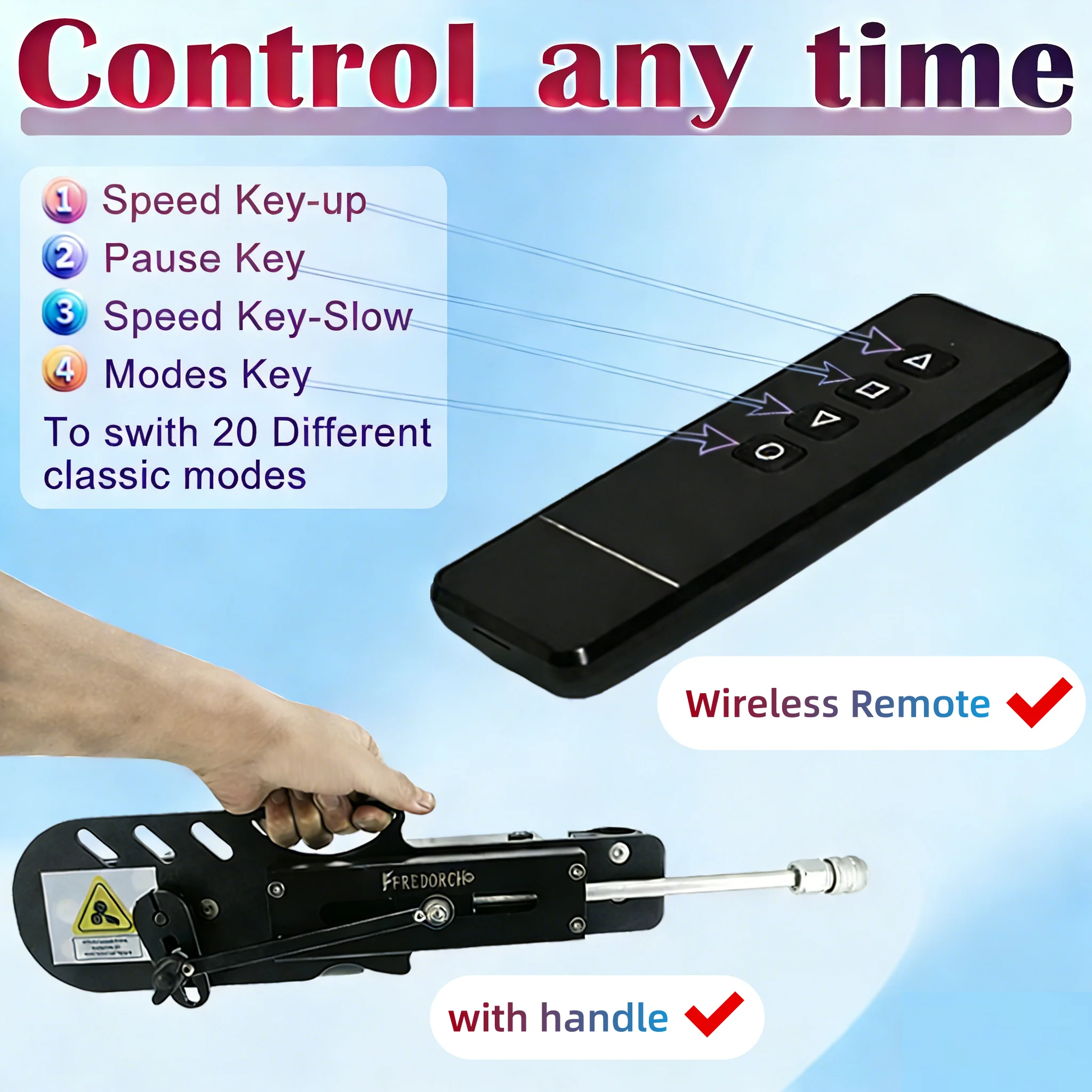 FREDORCH 2026 Upgrade Sex Machine with Prevent Rotation System Sex Toys for Adult Woman Man 3-9cm Strokes 80W Middle Sex Machine - Image 5