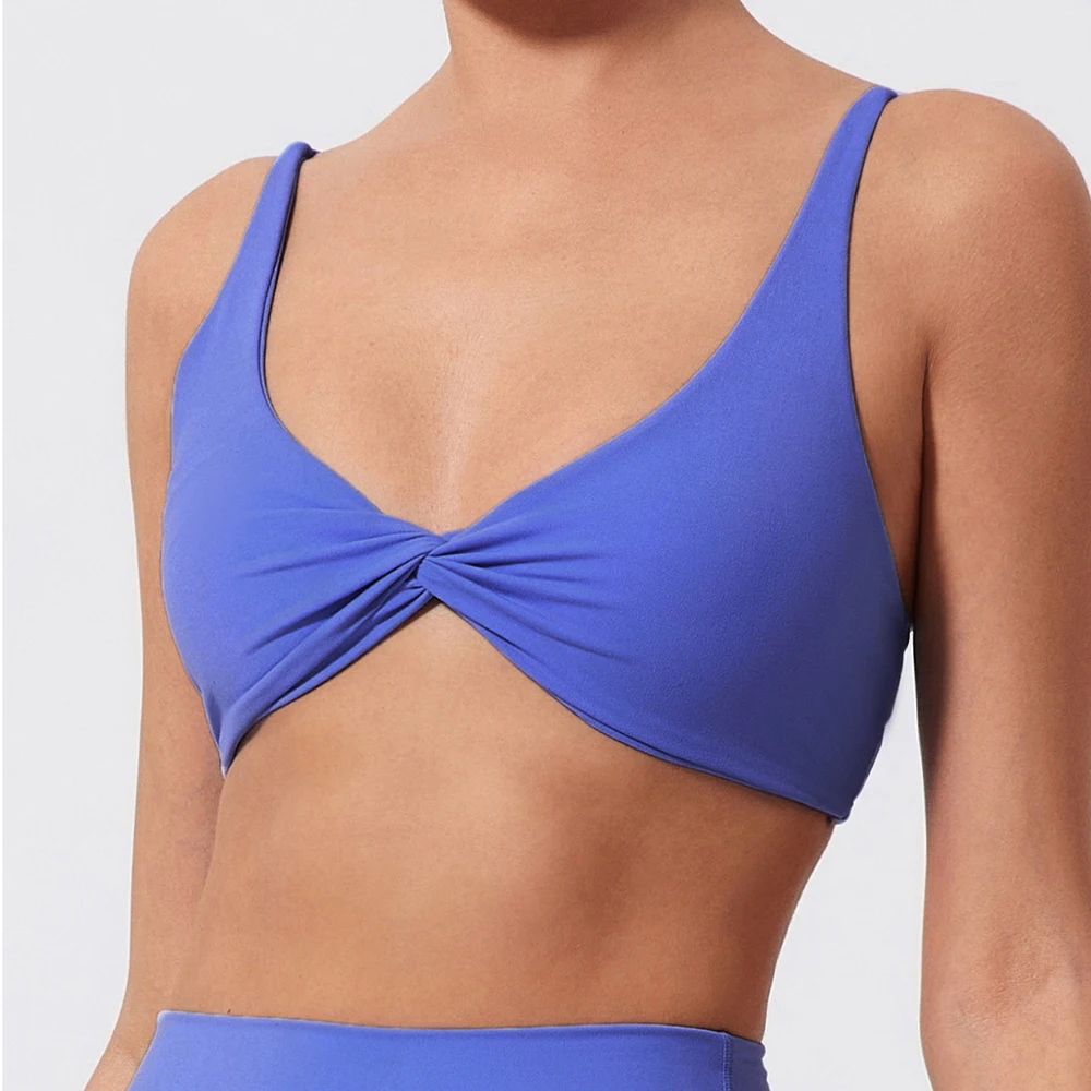 

Sports Bra Shockproof Gym Top Women Quick-Dry Yoga Clothes Pleated Design Brassiere Push Up Workout Crop Top Female Clothing
