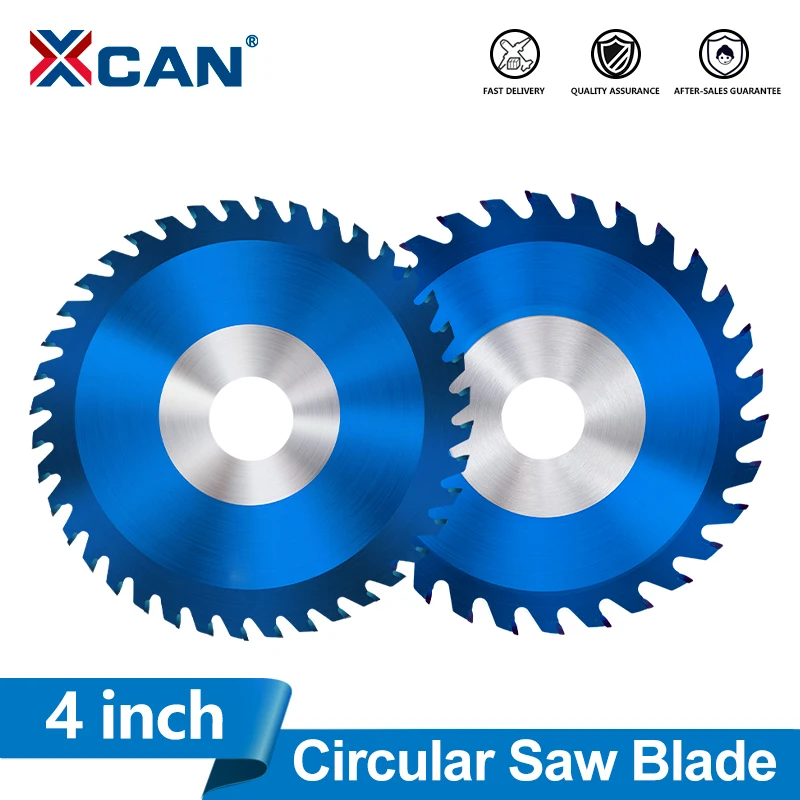 lamina-de-serra-circular-xcan-de-4-polegadas-30t-40t-com-ponta-de-carboneto-e-revestimento-nano-azul-disco-de-corte-para-madeira-com-eixo-de-20mm-para-cortar-madeira-dura-e-macia