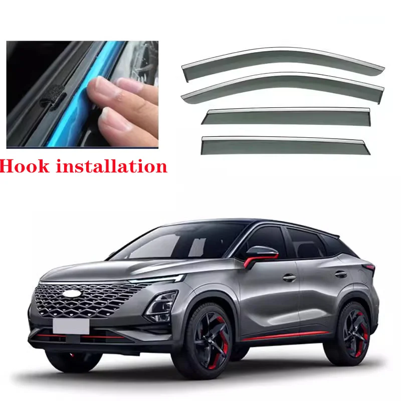 Car Windows Visor For Chery Omoda 5 2023 Accessories 2024 Fownix FX C5 Chirey Rain Smoke Sun Guard Cover Deflector Sticker