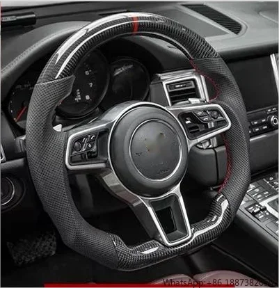 Dostosowana kierownica z włókna węglowego dla Porsches dla Macan dla Panamera dla Cayenne 911 718 991 kierownica