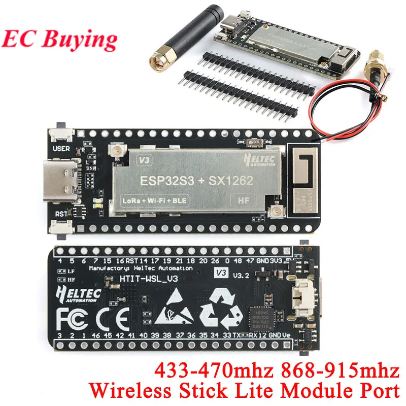 ESP32 SX1262 LoRa WIFI BLE płytka rozwojowa modułu LoRAWAN 433-470 868-915mhz bezprzewodowy Stick Lite dla sieci meshtastic M