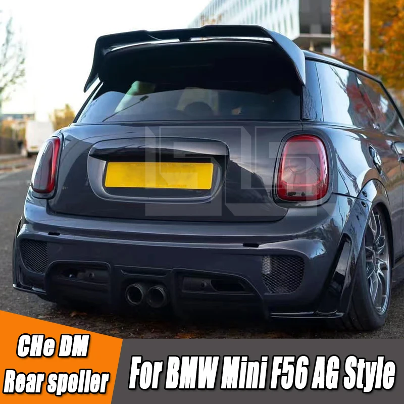 For MINI Cooper F56 AG Style Spoiler High Quality Carbon Fiber Material 2014-2022 Rear Roof Wing Spoiler