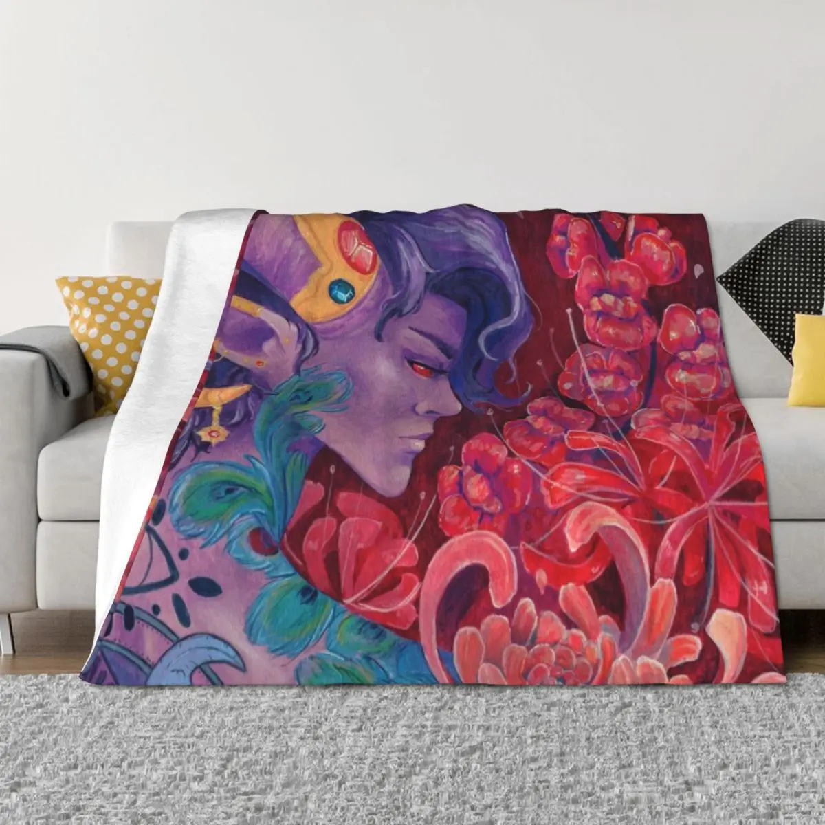

Mollymauk Tealeaf - Eyes Never Shut Throw Blanket For Decorative Sofa Soft Beds For Sofa Thin Large Blankets