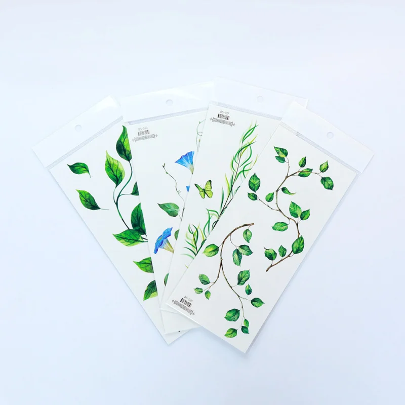 Pegatina de tatuaje de mimbre de 2 piezas de estilo Xiaofresh