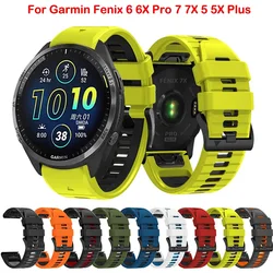 22 26mm QuickFit Bracelet Strap For Garmin Approach S70 47mm Instinct 2X Forerunner 965 955 945 935 Epix Pro Silicone Wristband