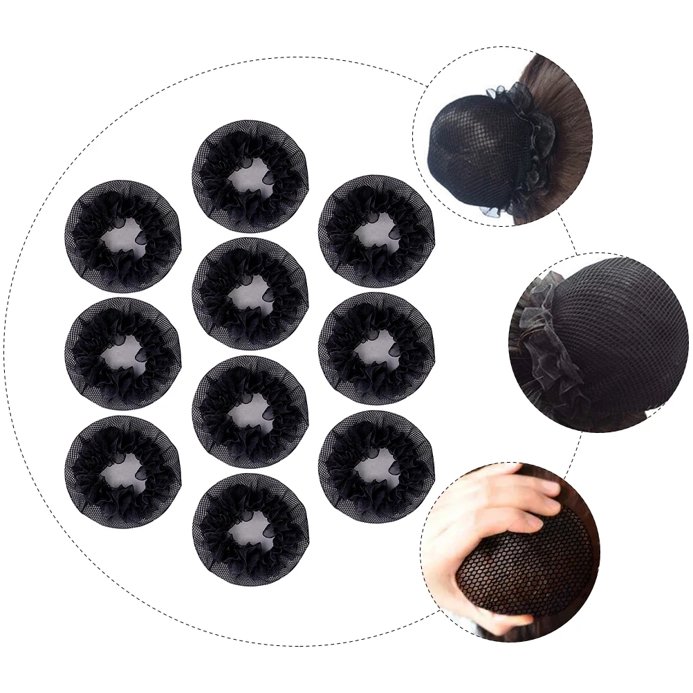 

Elastic Hairnet Women Girl Hair Bun Holder Durable Reusable Premium Material Formal Dance Performance Company Employee Snood