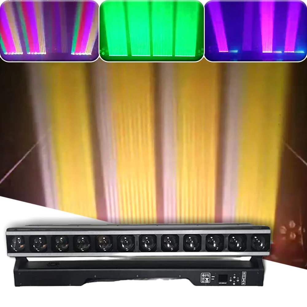 YUER 12X40W RGBW 4IN1 Beam Moving Head Light DMX512 LED Wall Wash For DJ Disco Party Stage Effect Lighting Night Club Bar Light