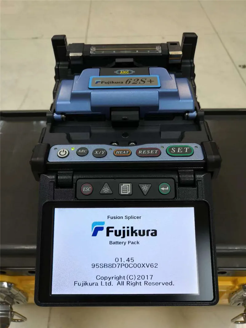 FSM-60S+ Multi-Language Fusion Splicer , Single Fiber, ARC Fusion Splicer, Core to Core Alignment, PAS English Classic Style,