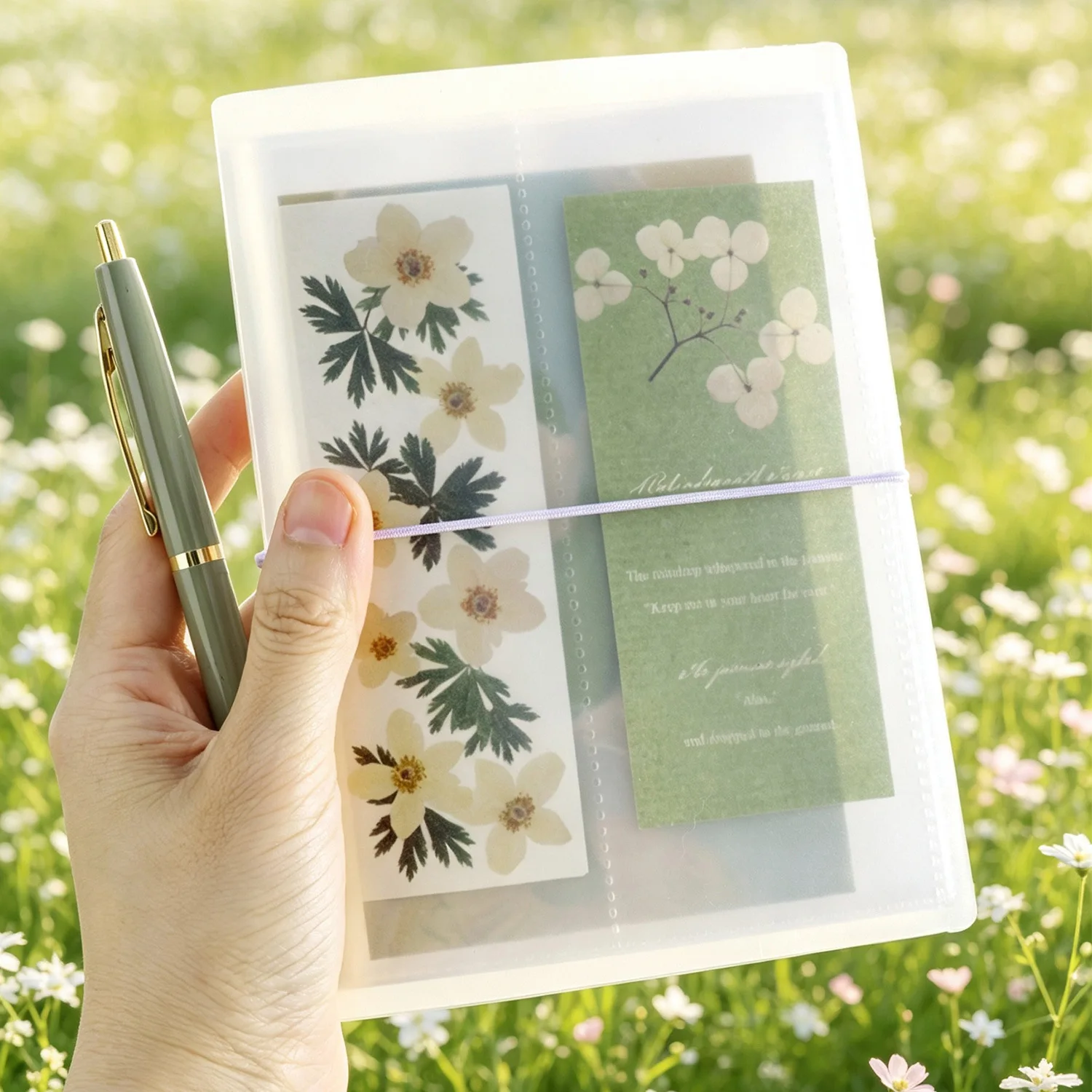 20 Sheets Clear Pocket Photocard Card Holder Storage Binder Album Dual Style for Sticker Trading Card Collection Organizer