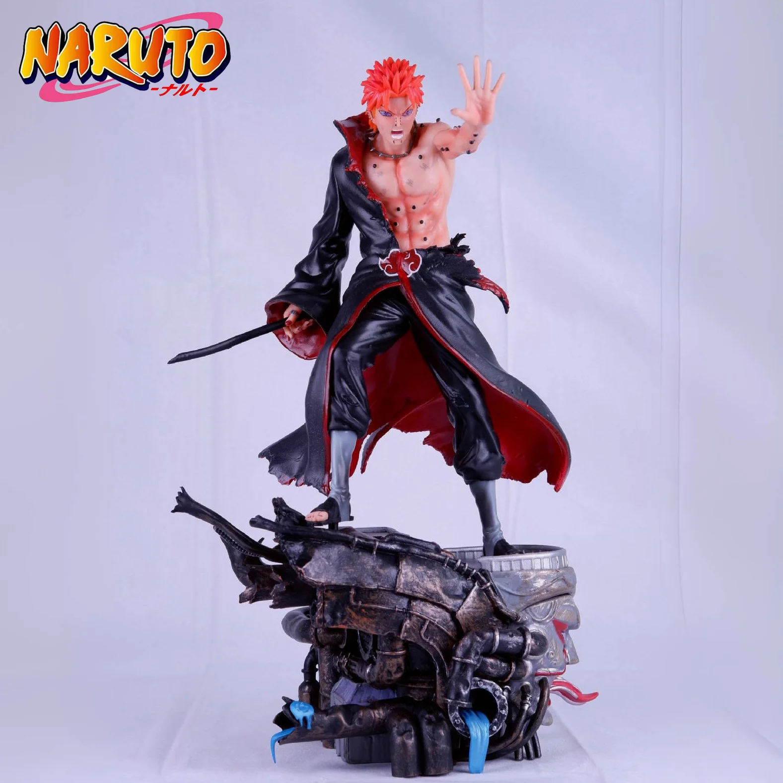 

Anime Naruto Akatsuki Pain War Damage Rinnegan Action Figure 32cm PVC Statue Model Doll Collectible Figurine Boy Toy Gifts