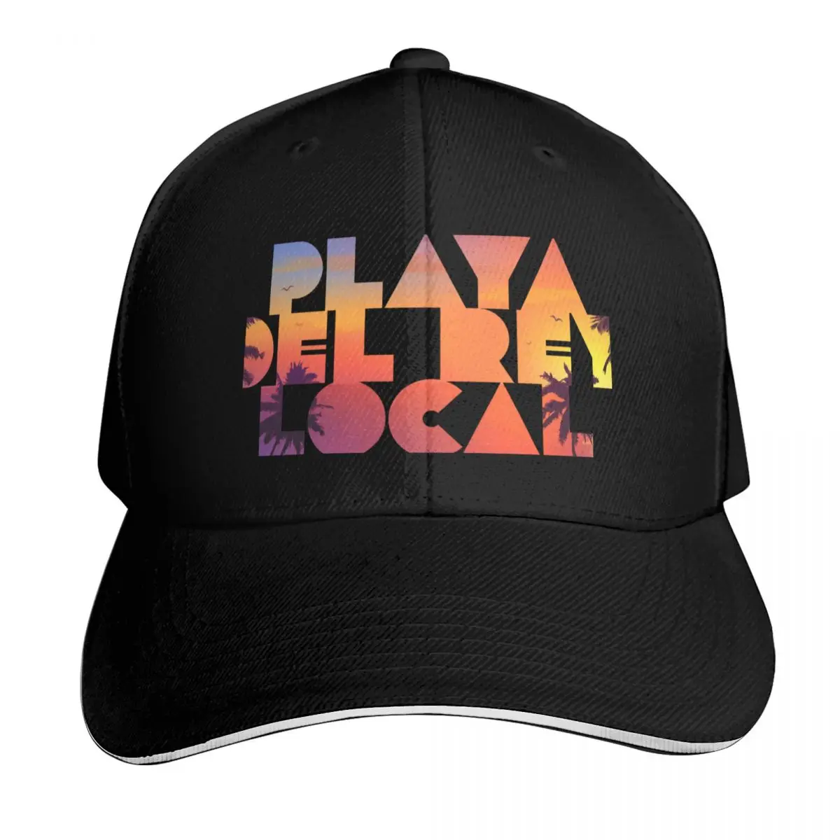 PLAYA DEL REY LOCAL Baseball Cap Adjustable Buckle Closure Moisture Wicking Quick Dry Curved Brim Classic Fit