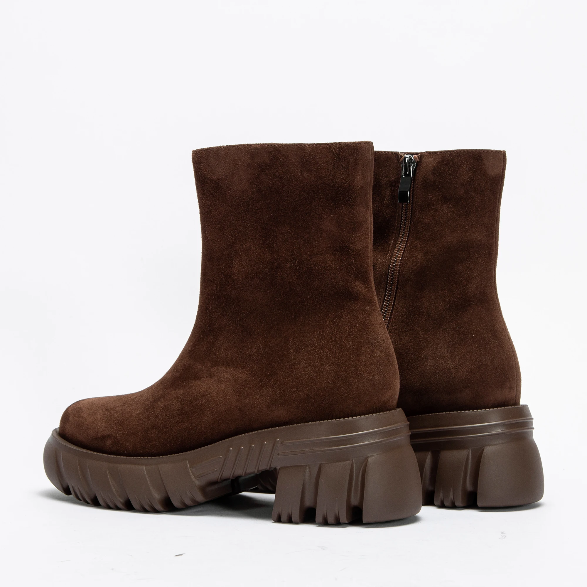 

Women's Short Boots 2025 Winter Warm Simple Coffee Brown Sheep Leather Thick Women's Shoes Snow Boots