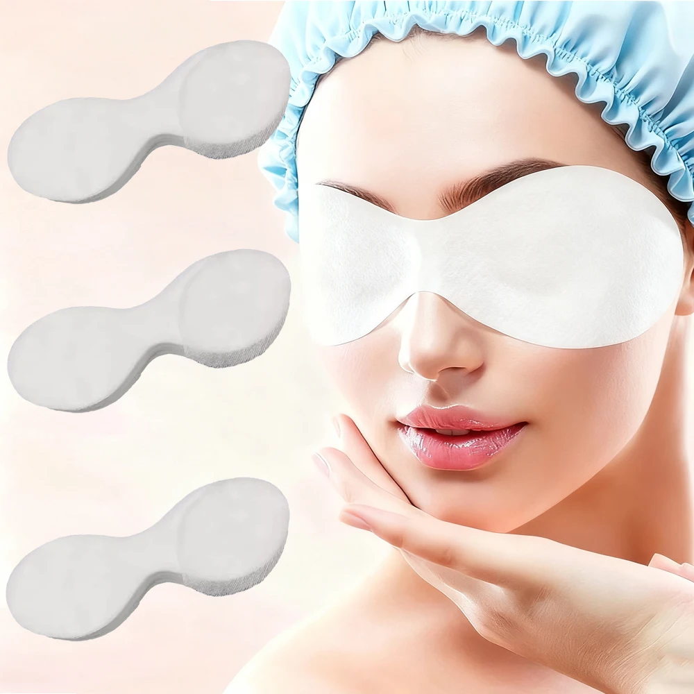 แผ่นปิดตาแบบใช้แล้วทิ้ง 100 ชิ้น/ถุง ผลิตจากกระดาษบางพิเศษ ผ้าฝ้ายธรรมชาติ สำหรับดูแลดวงตาผู้หญิง ใช้ในสปา ปิดตา บำรุงผิวหน้า