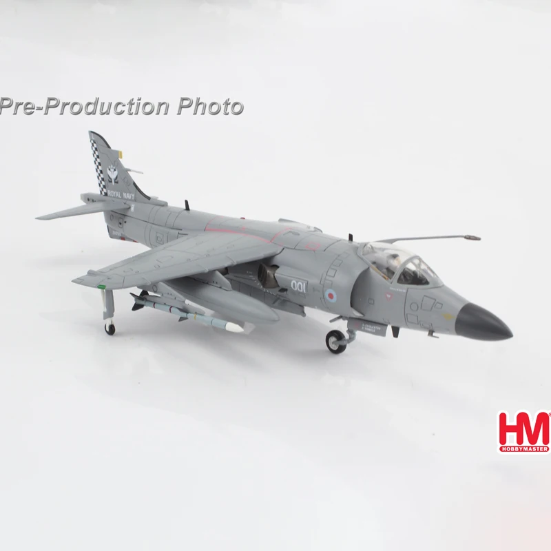 HM 1:72 Scale Sea Harrier FA.2 Harrier Fighter Jet Military Model Diecast Alloy Classics Toys Souvenir Gifts Static Display