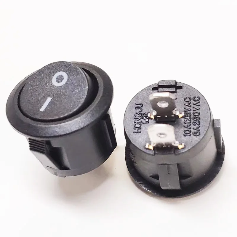 1~5PCS/LOT Ship type warping switch MR-5 Round two legs two stops black opening 20MM