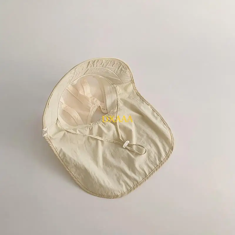 DXAA Baby-Fischerhut für den Außenbereich, dünner Fischerhut mit Nackenklappe, Sonnenschutz, Panamahut, Jungen- und
