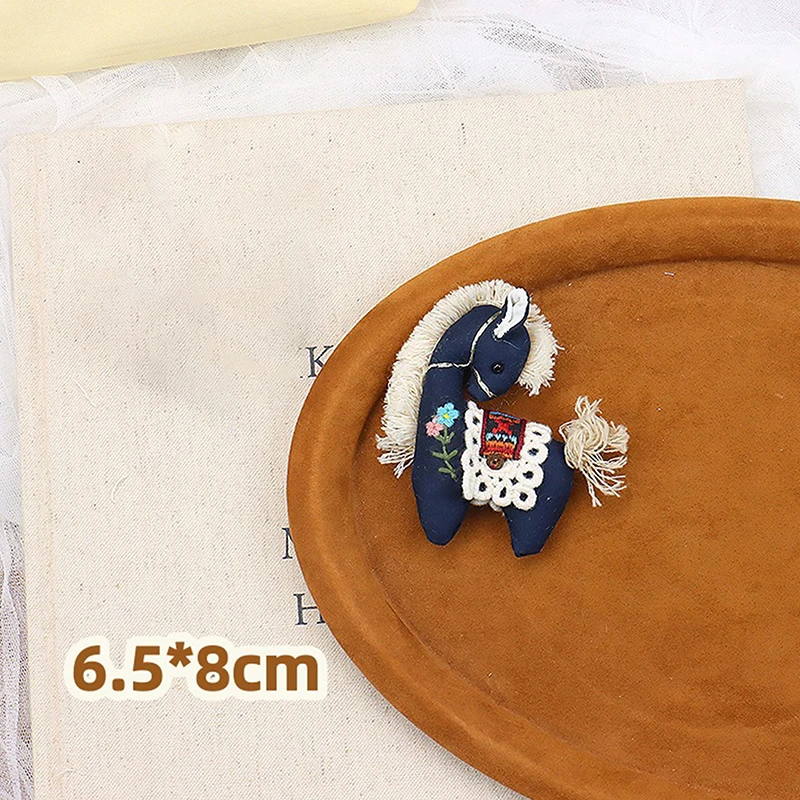 لطيف النسيج الوردي منقوشة المهر الكرتون محشوة المطرزة الحيوان بروش اكسسوارات للملابس والاكسسوارات #6