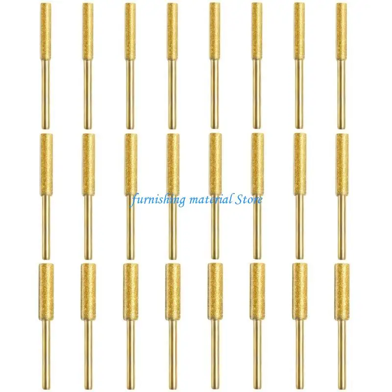 

Y5GD Diamond Cylindrical Burr 4/4.8/5.5mm Dia Chainsaw Sharpener Stone File 3mm Shank