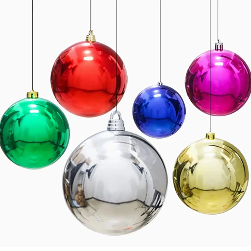 1/Set 24Pcs 3/4/6/8cm Color Plastic Hollow Ball Decorative Hanging Ball for DIY Handmade Christmas Wedding Party Ornaments
