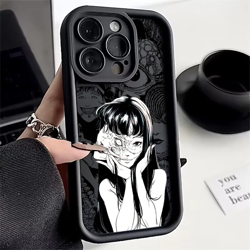 Junji Ito Terror Horror Phone Case For Xiaomi Redmi Note 13 12s 12 11 10 9s 9 8 7 Pro Plus 4G 5G Soft TPU Back Cover