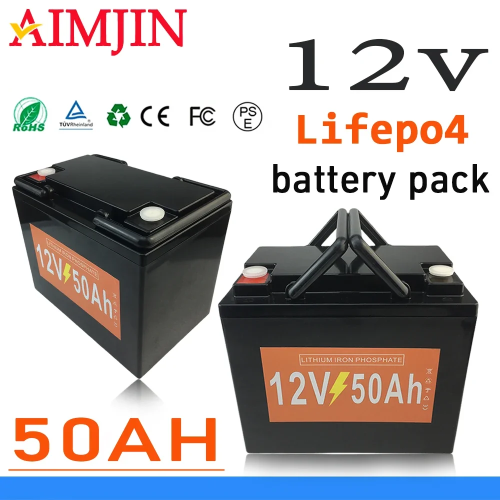 

12V 50Ah Lifepo4 Rechargeable Battery Pack for Children's Toy Car, Solar Street Lights Andother Small Equipment Power Supply