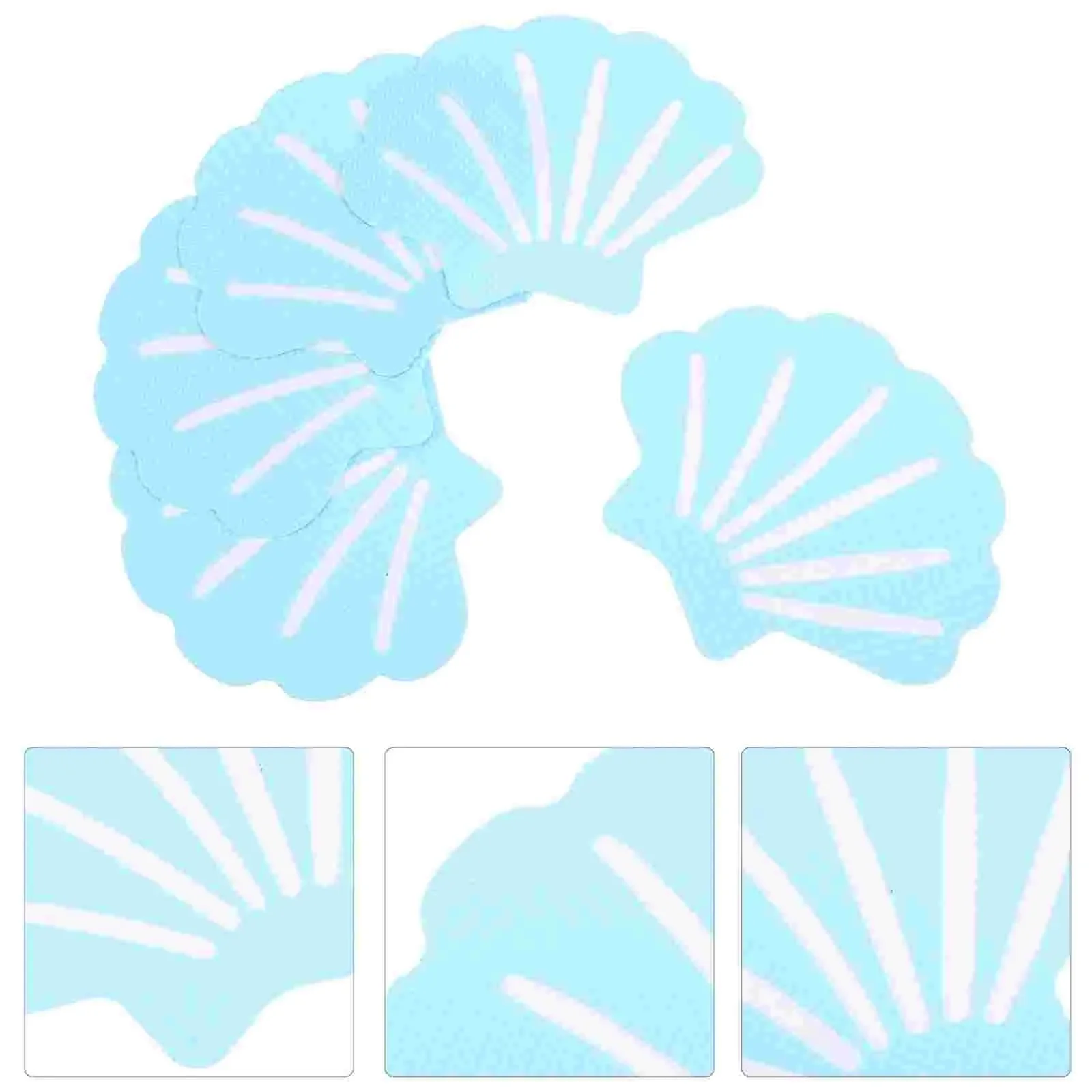 20pcs/1set Anti slip silicone bathtub sticker, shell bathroom sticker, shell shaped anti slip sticker bath mat