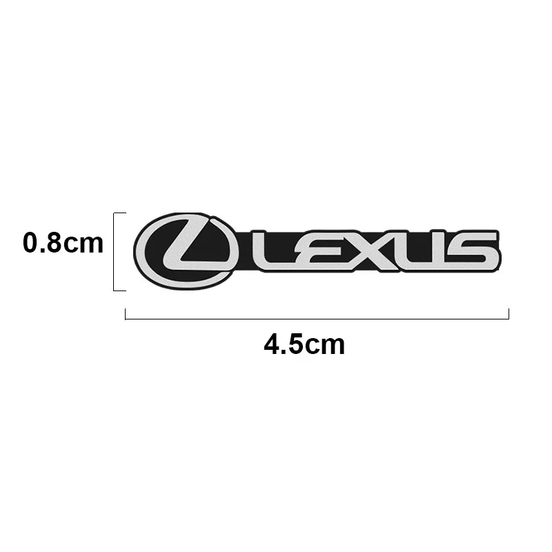 4/10Pcs Car Audio Emblem Stickers Badge Decal Decoration For Lexus ES RX NX LS UX LM LX GX LC RZ IS CT GS RC HS SC IS300 RX350