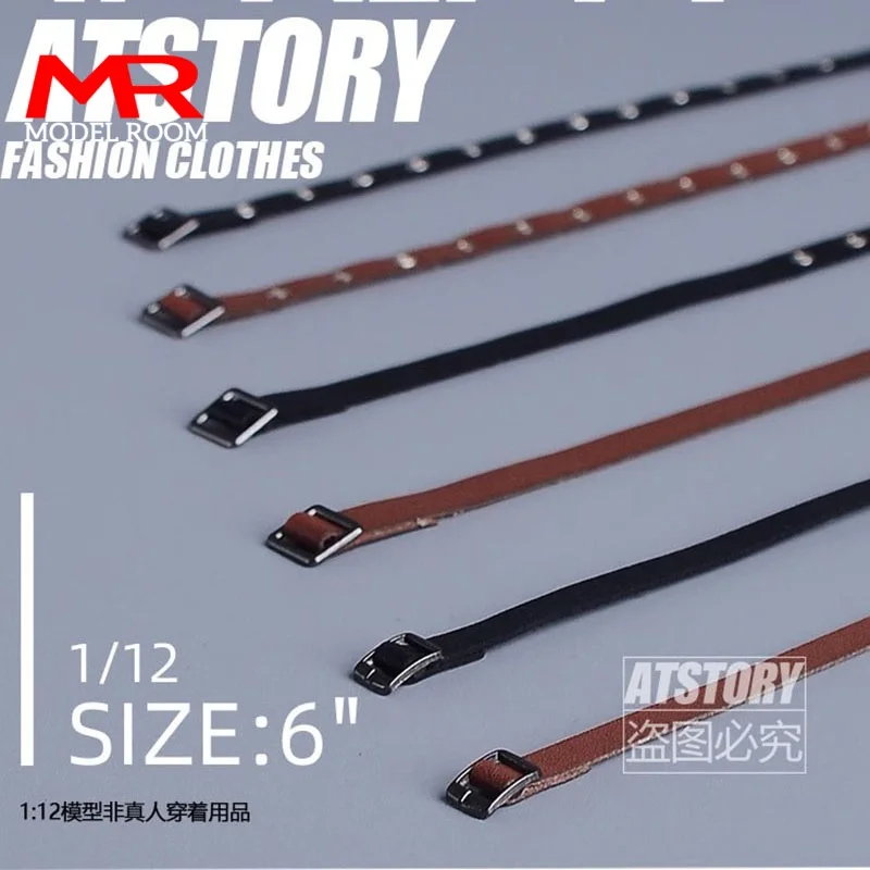 ATStory 1/12 Schaal Mannelijke Business Casual Riem Werkkleding Riem Kleding Accessoires Model Fit 6 ''Soldaat Action Figure Body poppen