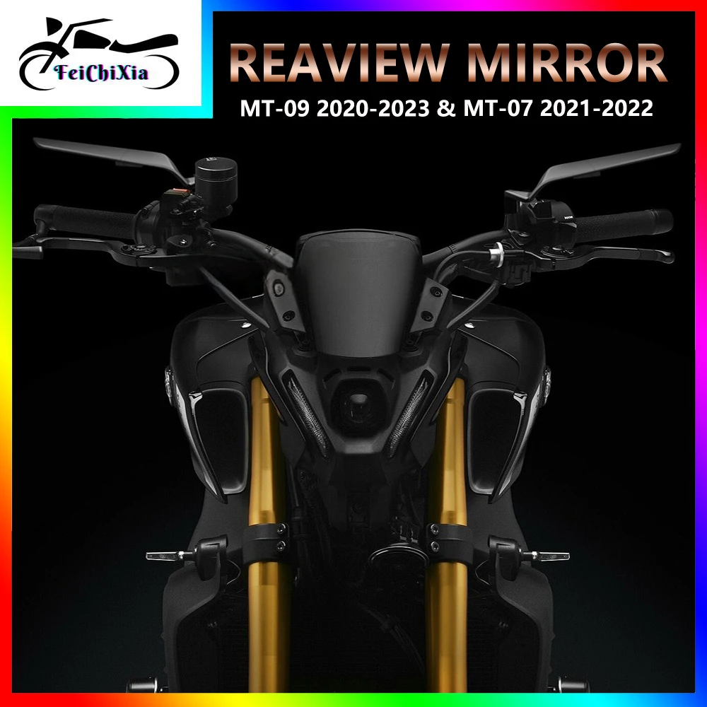 Motorcycle Accessories HD Rearview Mirrors For YAMAHA MT-09 MT09 2020-2023 MT-07 MT07 2021 2022 MT09 SP 2021- 2023 Side Mirrors