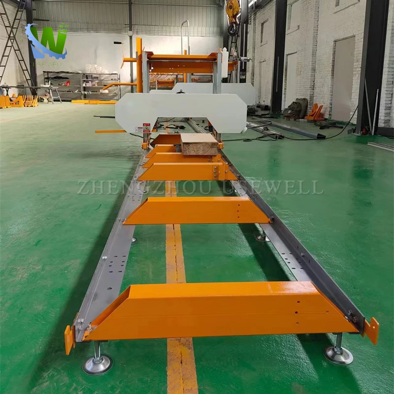 Woodworking Panel Sliding Mill Sawmill Horizontal Band Lumber Gantry Saw Round Cutting Sawing Hine For Wood Working