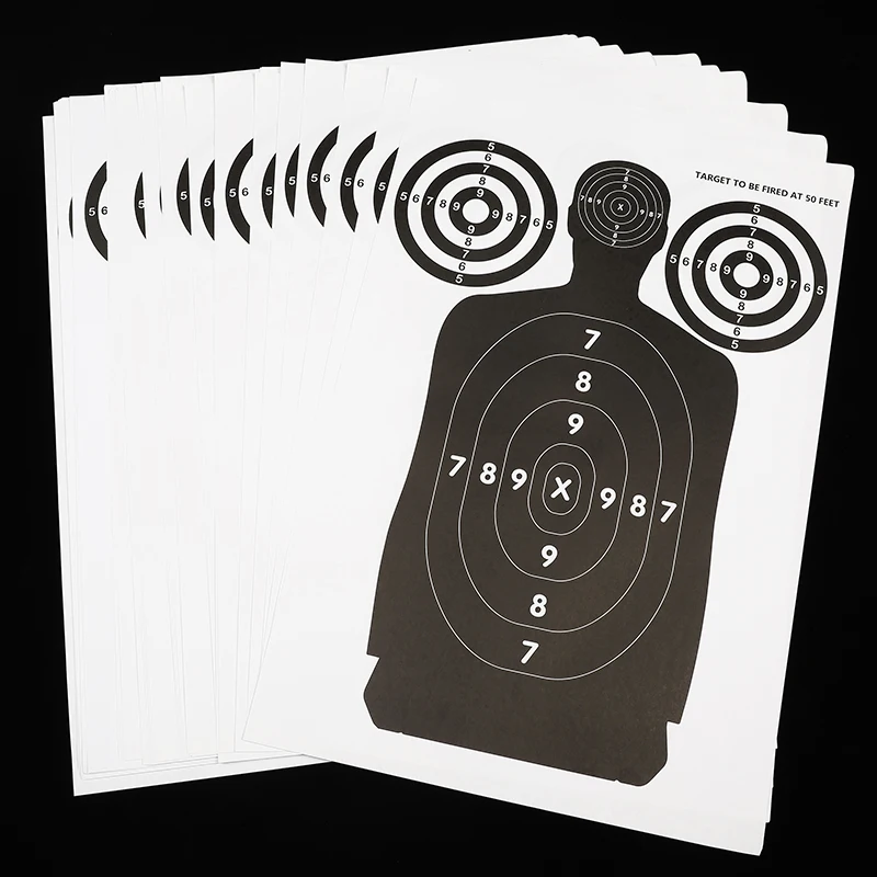 20pcs Archery Target Paper Bow and Arrow Target Paper Hunting Shooting Target Practice Accessories