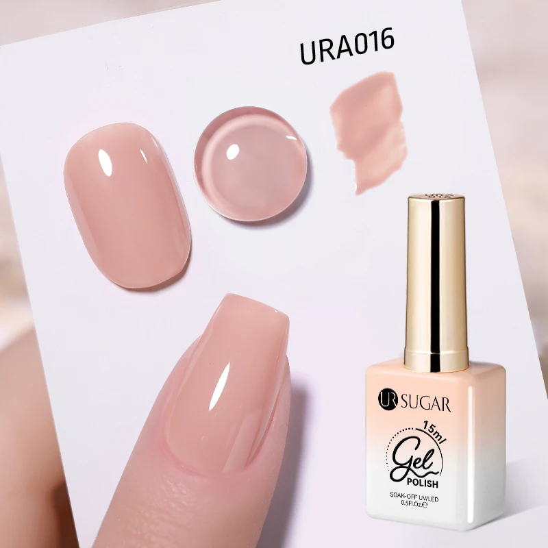 UR SUGAR 15 ml Champagner Gold Splitter Reflektierende Glitter Gel Nagellack Lack Semi Permanent Soak Off UV Gel Für Maniküre kunst
