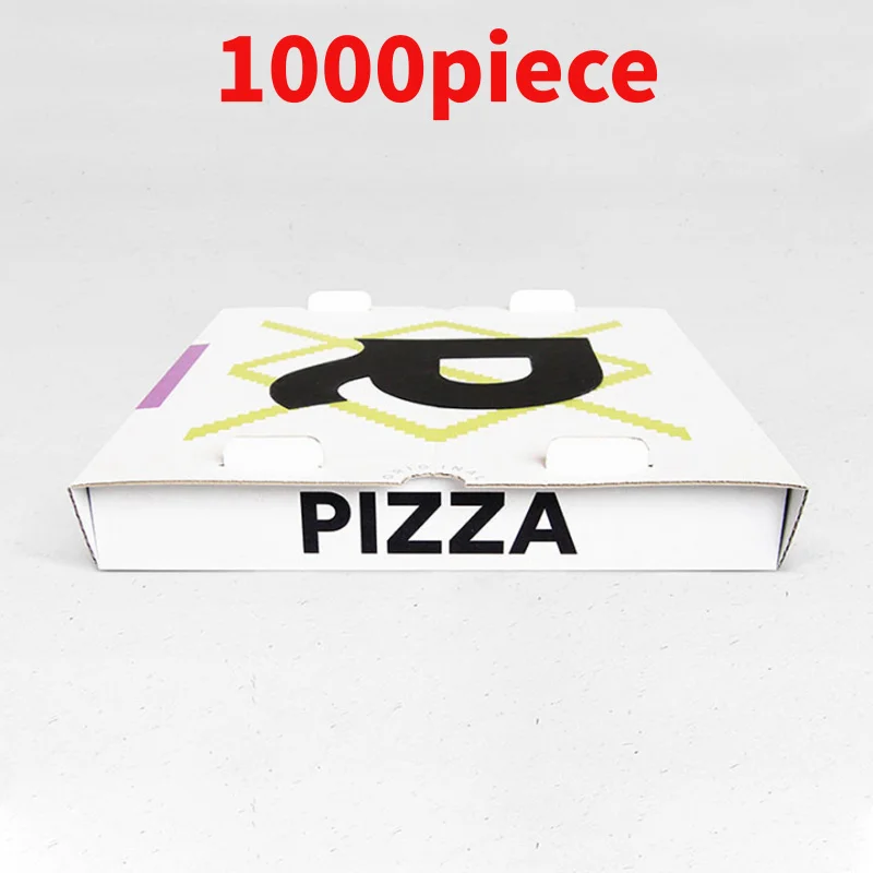 

10 00piece.Custom.Pizza Box Eco Friendly Rechargeable Custom White Kraft Paper Box Pizza Carton Boxes