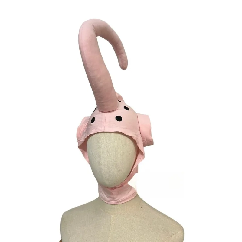 Vet Majin Buu Cosplay Masker Dragon Ball Anime Cos Hoofddeksel Halloween Kostuum Party Stage Performance Prop Unisex Kinderen Geschenken