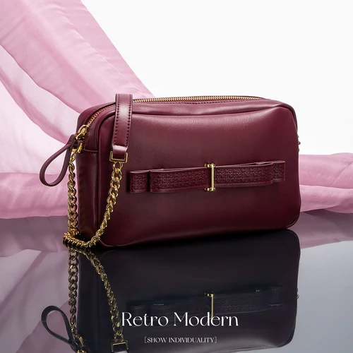 Bolso de cadena cuadrado Retro clásico a la moda para mujer, bolso de hombro de Color sólido para ir al trabajo de negocios