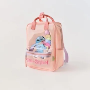 MINSIO Disney 2025 Spring New Product Children's Bag Girls Disney Skitch Mini Backpack Travel Backpack