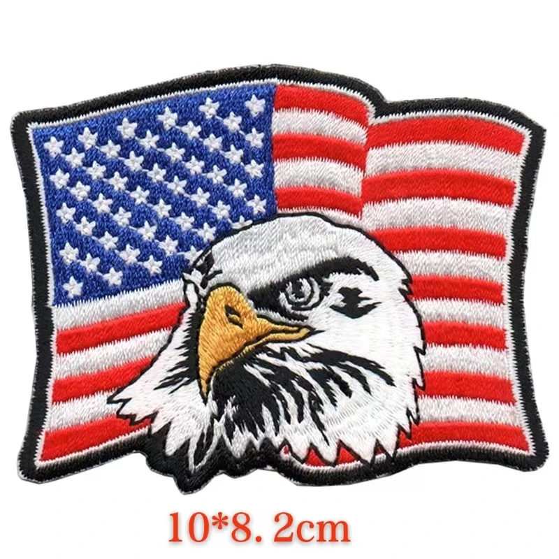 3pcs/Lot Indian Riders Biker Embroidery Iron On Patches for Jacket Sew on Clothing Supplies Stickers Hook and Loop Motor Badge