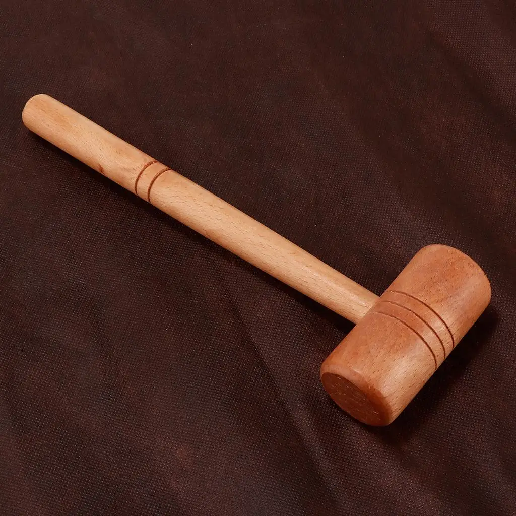 27cm/10.6'' Hammer Mallet 1.5'' Head Natural Wooden for Jewelry Watch Design