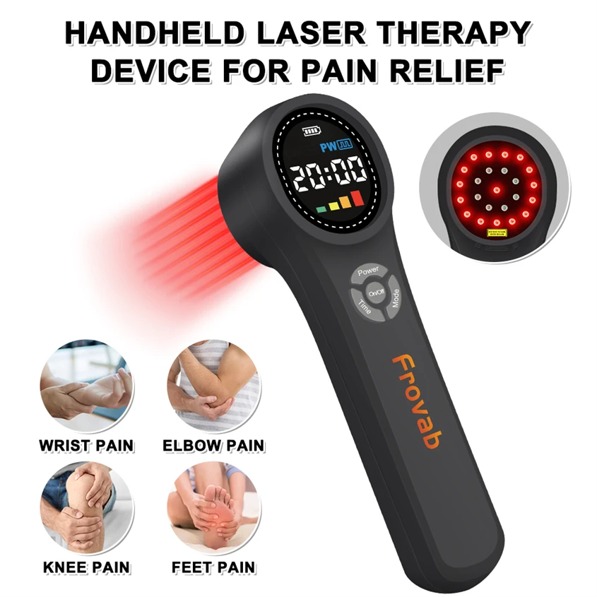 Handheld 24 Diodes Cold Laser Red Light Laser Therapy MLS Laser Therapy for Arthritis Wound Healing Neuropathy Anti Inflammatory