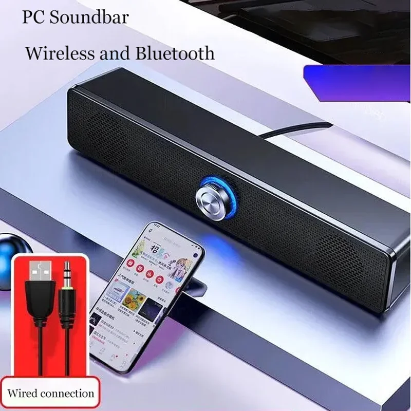 

Bluetooth 4D Surround Speaker Home Theater Sound System Computer Soundbar For TV Subwoofer Wired Stereo Strong Bass