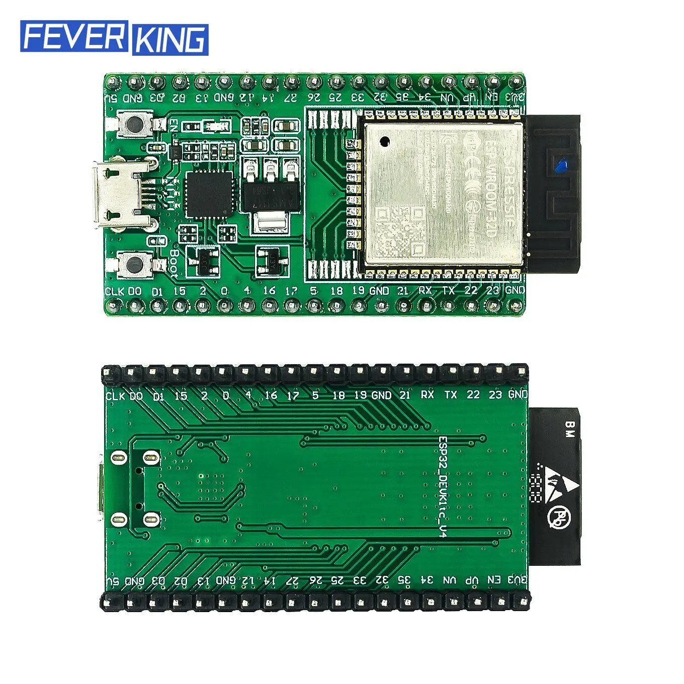 Papan pengembangan WIFI ESP32-DevKitC ESP-WROOM-32U ESP-WROOM-32D + Bluetooth IoT NodeMCU-32 ESP32