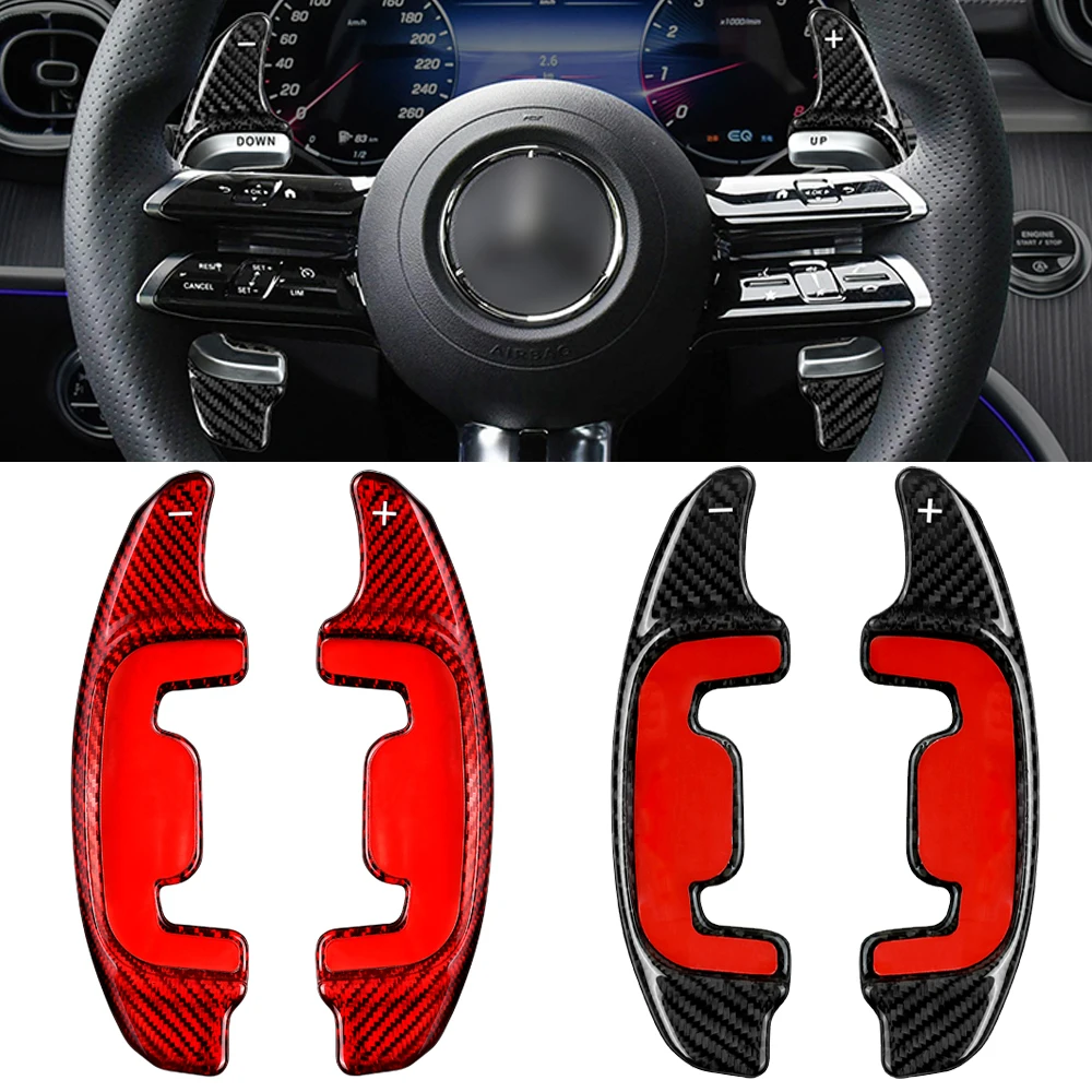 

Carbon Fiber Steering Wheel Shift Paddle Shifter Extension for Benz AMG E53 SL43 55 GLS63 GLE53 GT43 GLC W213 Car Accessories